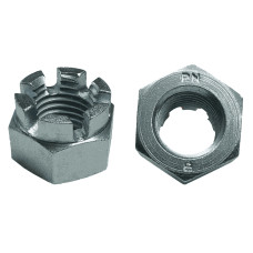Гайка короначата під шплінт оцинкована DIN 935 М16x1,5 8