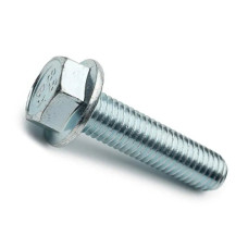 Болт с шестигранной головкой и фланцем DIN 6921 М10x16 высокопрочный кл. 10,9 цинк ламельный