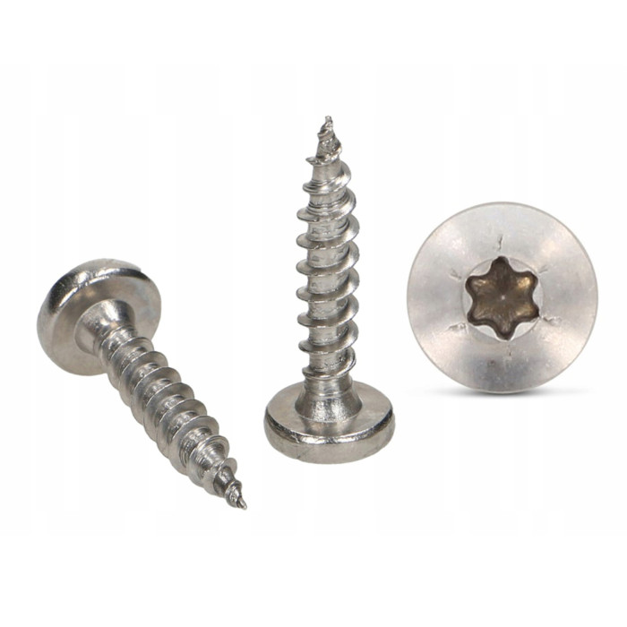 Саморіз по металу нержавіючий з напівкруглою головкою ISO 14585-C М6,3x25 А2 TX30