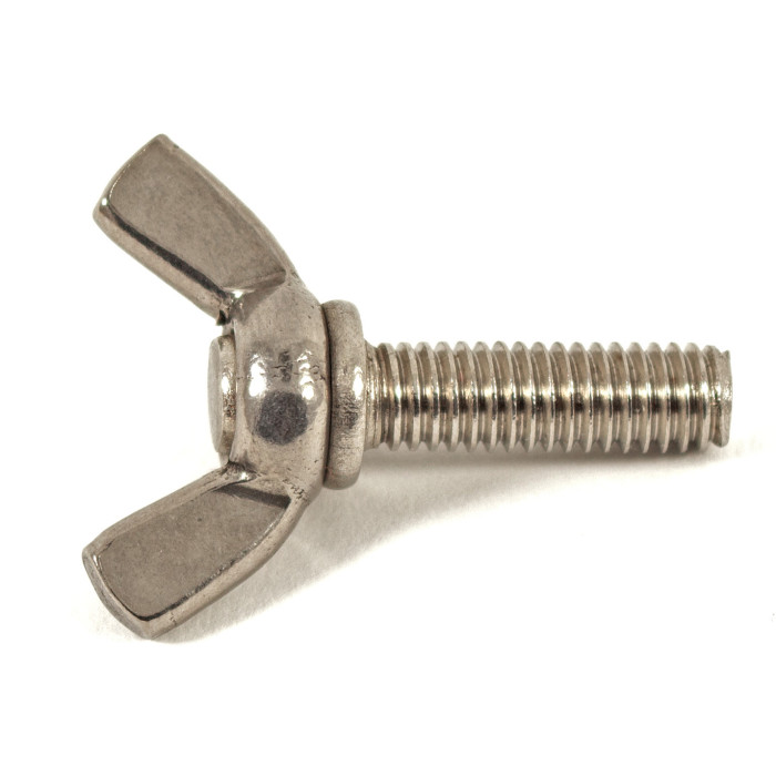 Винт нержавеющий барашковый DIN 316 М8x40 А4 амер. форма