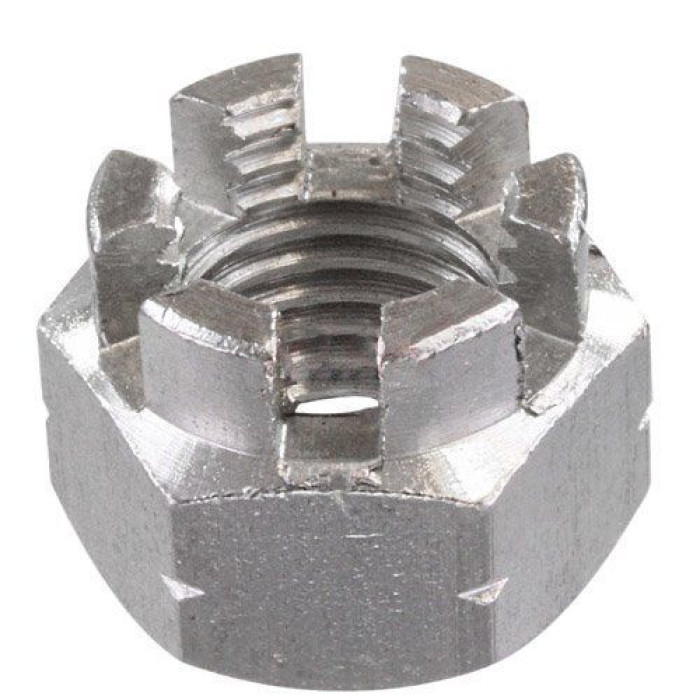 Гайка короначата під шплінт нержавіюча DIN 935 М24 А2