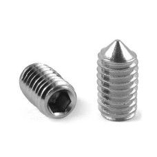 Винт оцинкованный установочный с внутренним шестигранником DIN 914 М5x5 45H