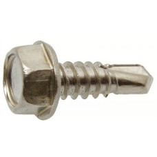 Саморез нержавеющий с шестигранной головкой и буром DIN 7504-K М4,8x45 А2