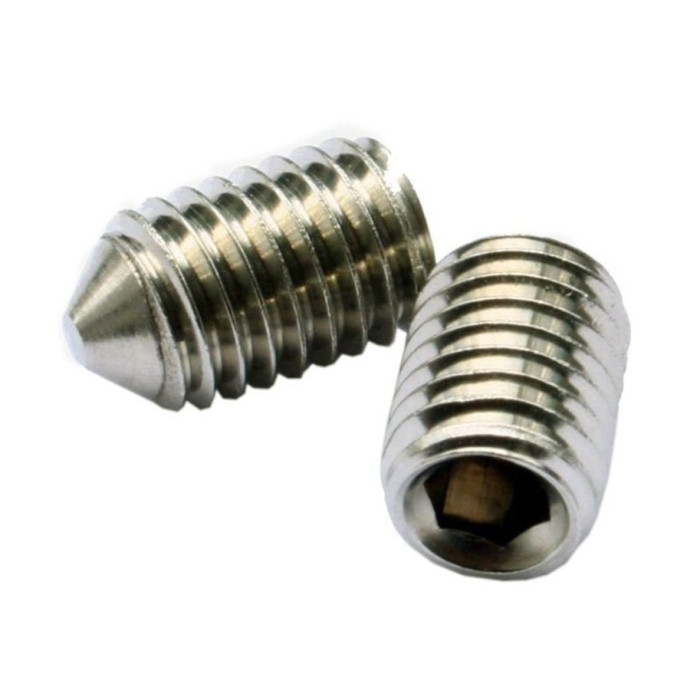 Гвинт нержавіючий встановочній із внутрішнім шестигранником DIN 914 М12x18 А2