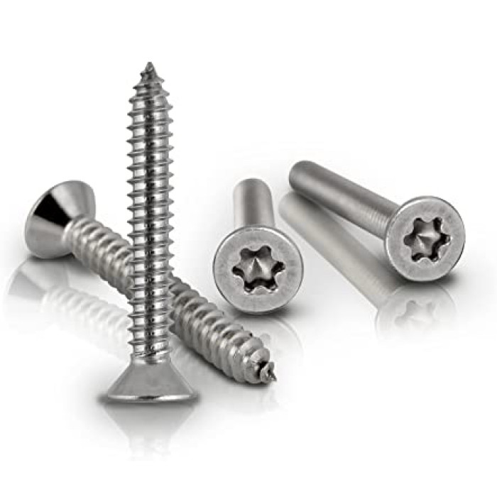 Саморез по металлу нержавеющий с потайной головкой ISO 14586-C М4,2x25 А2 TX20