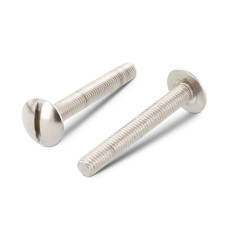 Винт нержавеющий с полукруглой головкой и прямым шлицем DIN 9330 М4x12 А2