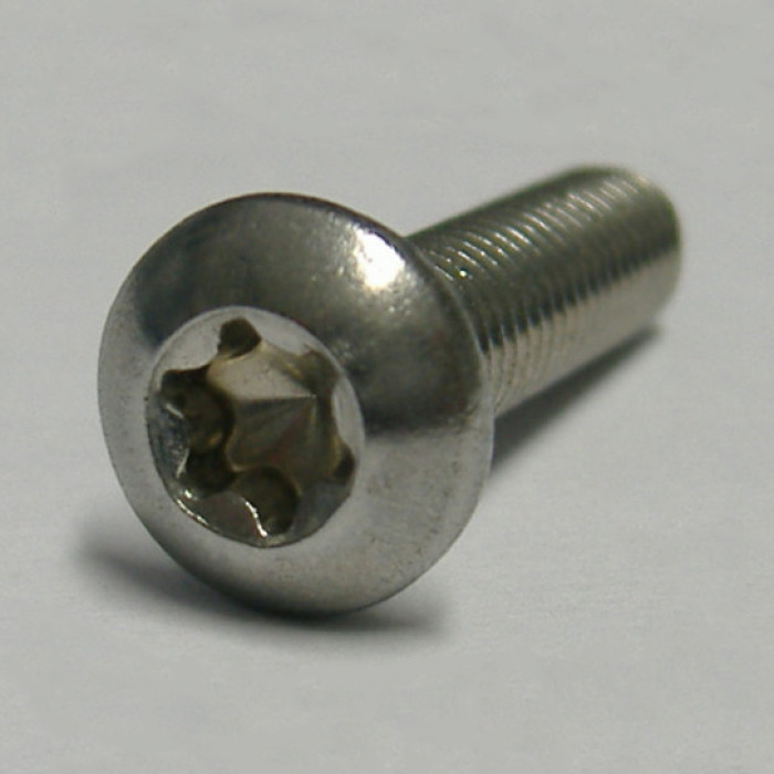 Гвинт нержавіючий з полукруглою головкою під шестигранник DIN (ISO) 7380 М2x16 А2 TX6