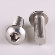 Винт нержавеющий с полукруглой головкой под шестигранник DIN (ISO) 7380 М2x8 А4