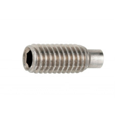 Винт нержавеющий установочный с внутренним шестигранником DIN 915 М10x20 А2