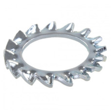 Шайба оцинкованная с насечками  DIN 6798-A М14 